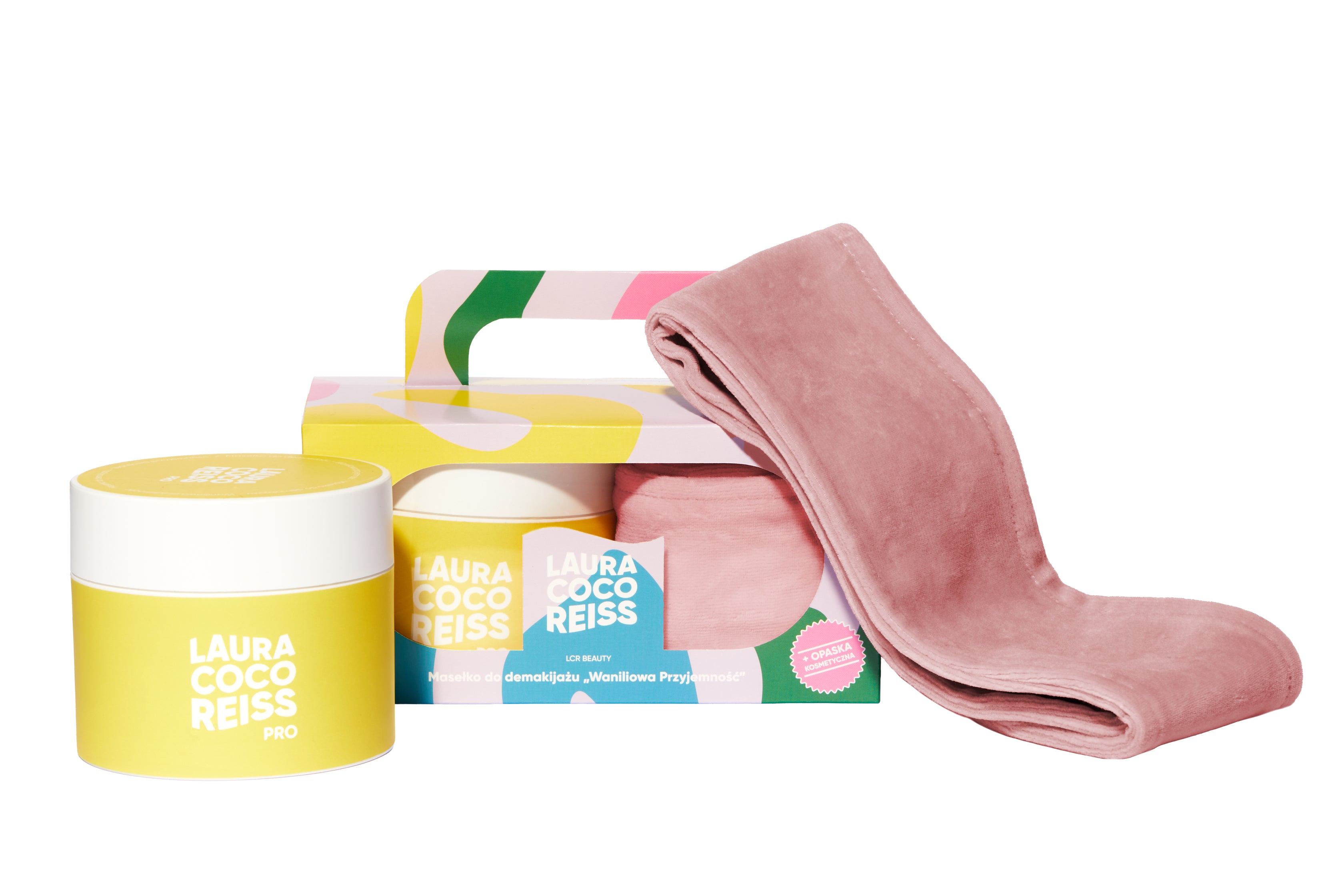 Zestaw "Waniliowa Przyjemność: Masełko do demakijażu" + opaska kosmetyczna