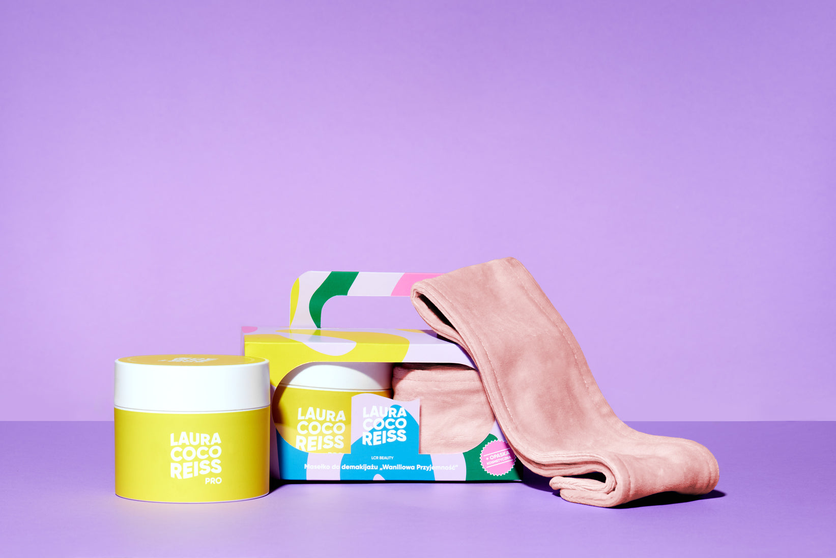 Zestaw "Waniliowa Przyjemność: Masełko do demakijażu" + opaska kosmetyczna